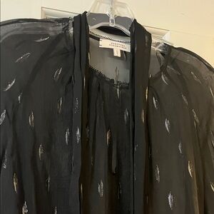 Dorothee Schumacher Black Blouse with Metallic Details